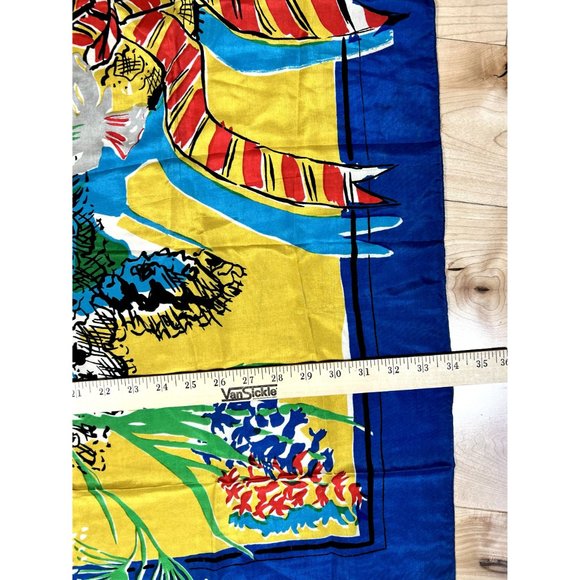 Colorful,‎ Vintage Scarf - Picture 3 of 5